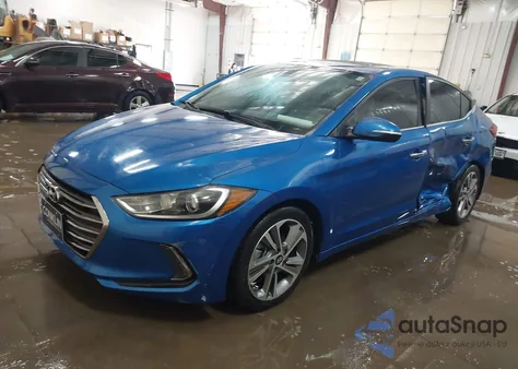 2017 Hyundai Elantra Limited z USA, uszkodzony, nr VIN KMHD84LF2HU284121